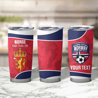 Custom Norway Football Tumbler Cup 2026 Come On Norge - Wonder Print Shop