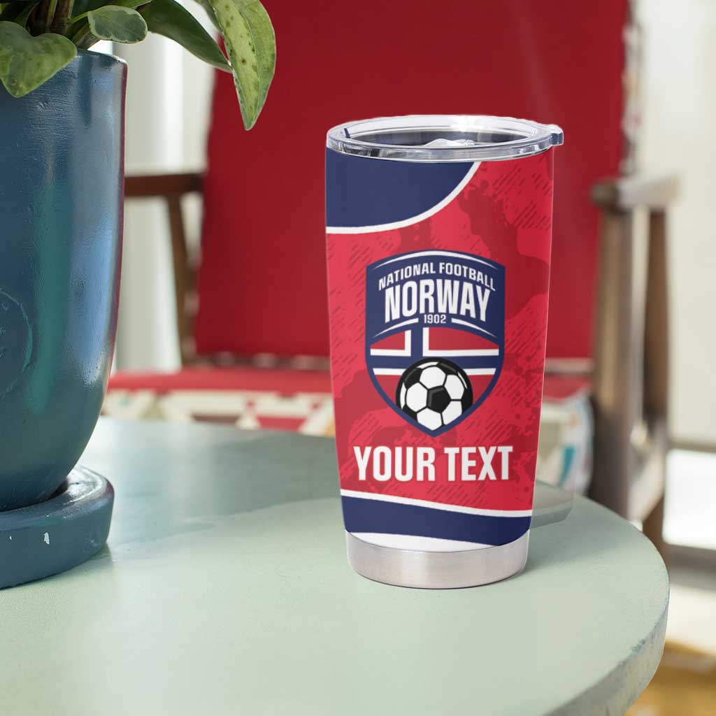 Custom Norway Football Tumbler Cup 2026 Come On Norge - Wonder Print Shop