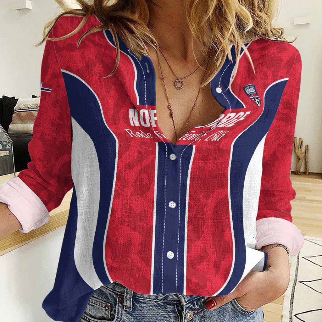 Custom Norway Football Women Casual Shirt 2026 Come On Norge - Wonder Print Shop