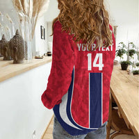 Custom Norway Football Women Casual Shirt 2026 Come On Norge - Wonder Print Shop