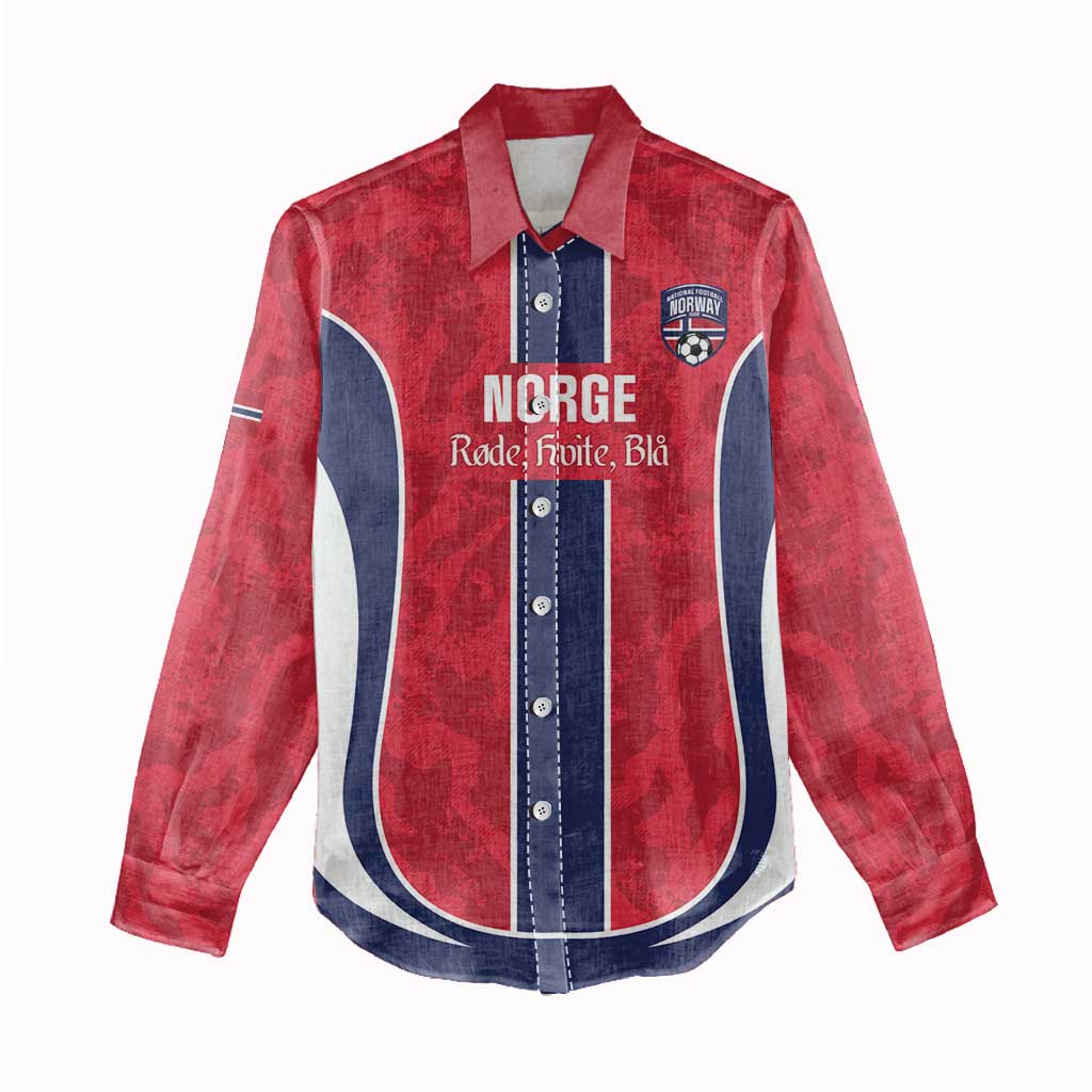 Custom Norway Football Women Casual Shirt 2026 Come On Norge - Wonder Print Shop