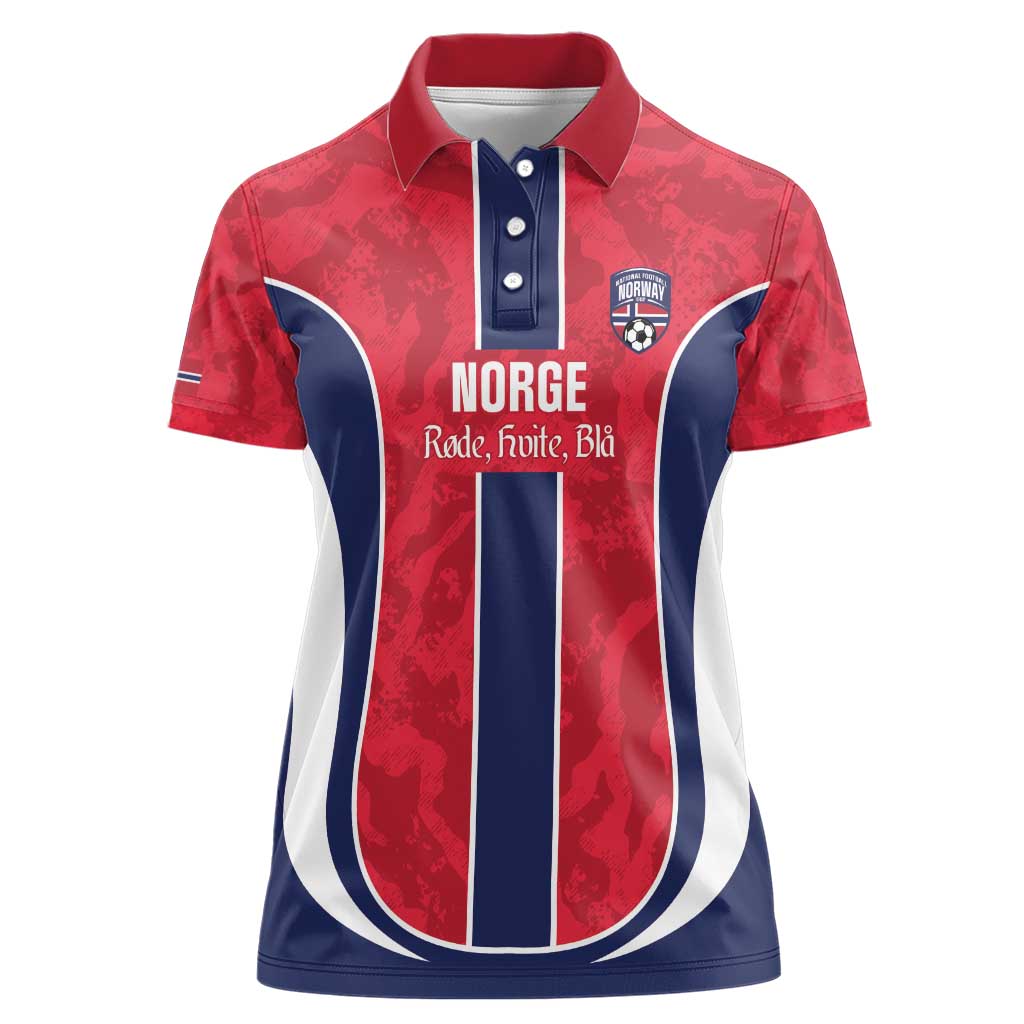Custom Norway Football Women Polo Shirt 2026 Come On Norge - Wonder Print Shop