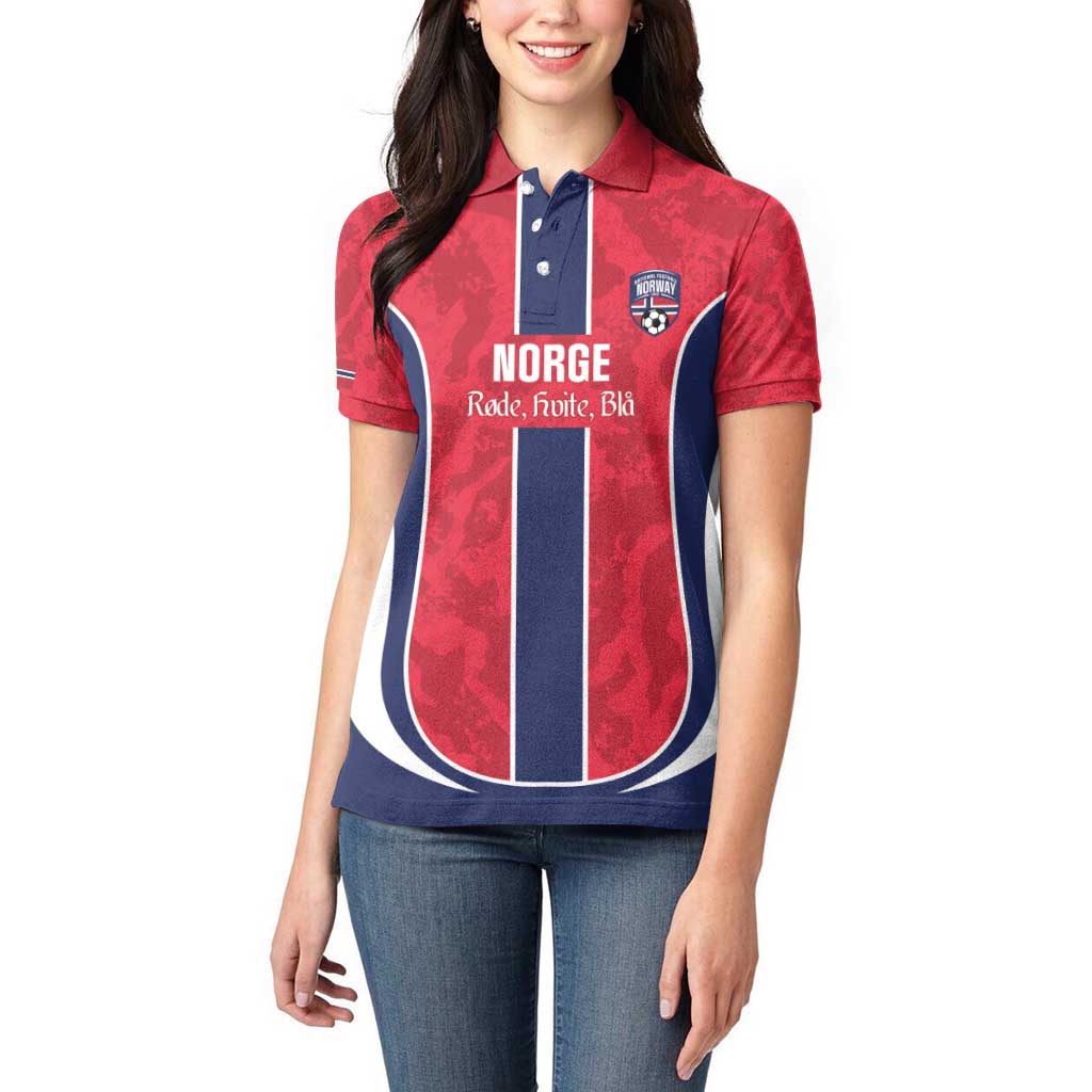 Custom Norway Football Women Polo Shirt 2026 Come On Norge - Wonder Print Shop