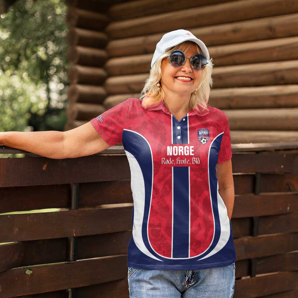 Custom Norway Football Women Polo Shirt 2026 Come On Norge - Wonder Print Shop