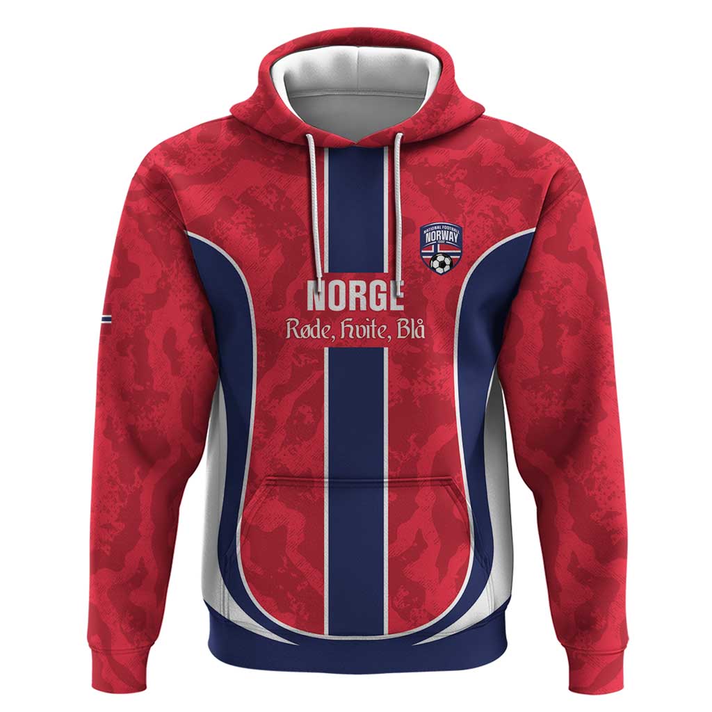 Custom Norway Football Zip Hoodie 2026 Come On Norge - Wonder Print Shop