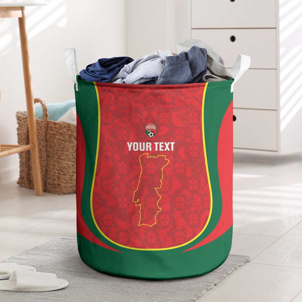 Custom Portugal Football Laundry Basket 2026 Come On Selecao das Quinas - Red - Wonder Print Shop