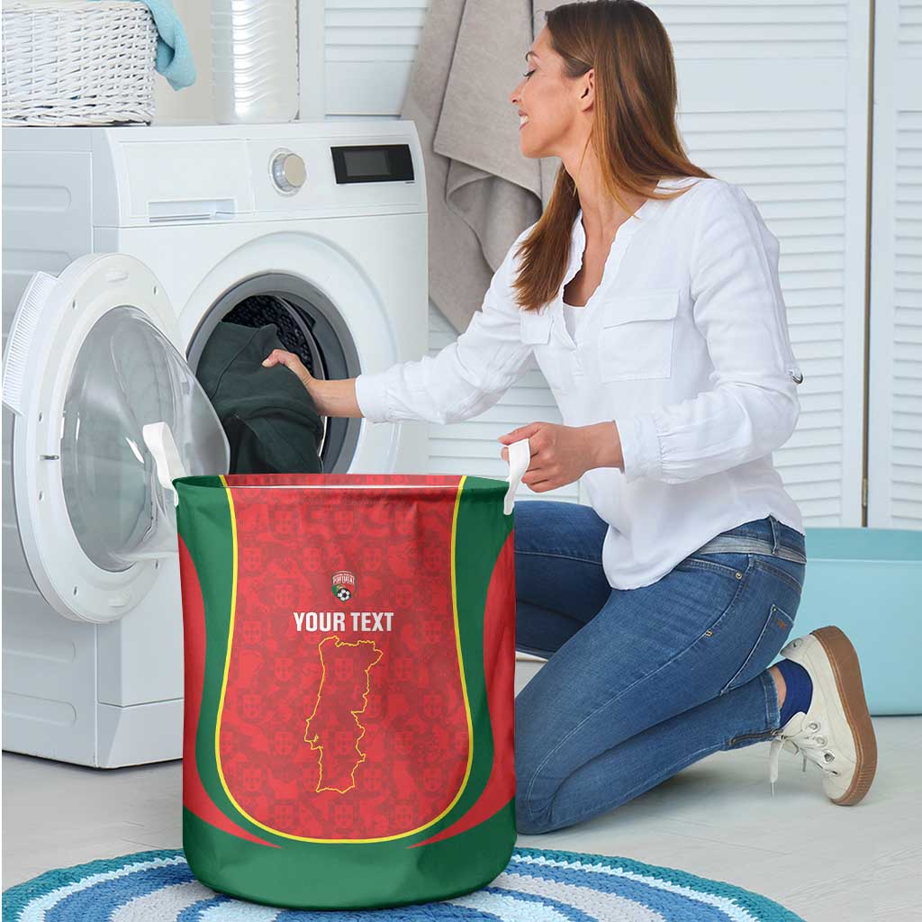 Custom Portugal Football Laundry Basket 2026 Come On Selecao das Quinas - Red - Wonder Print Shop