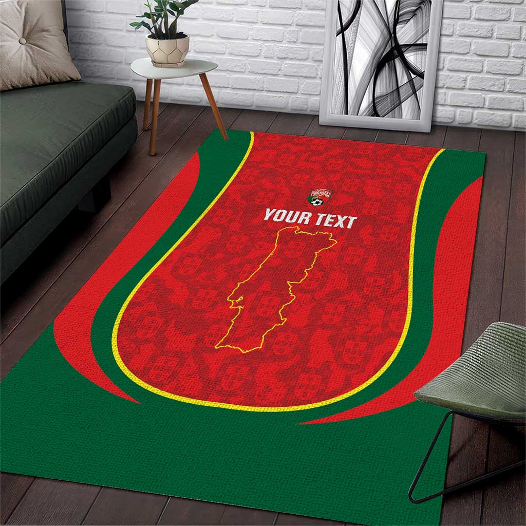 Custom Portugal Football Area Rug 2026 Come On Selecao das Quinas - Red - Wonder Print Shop