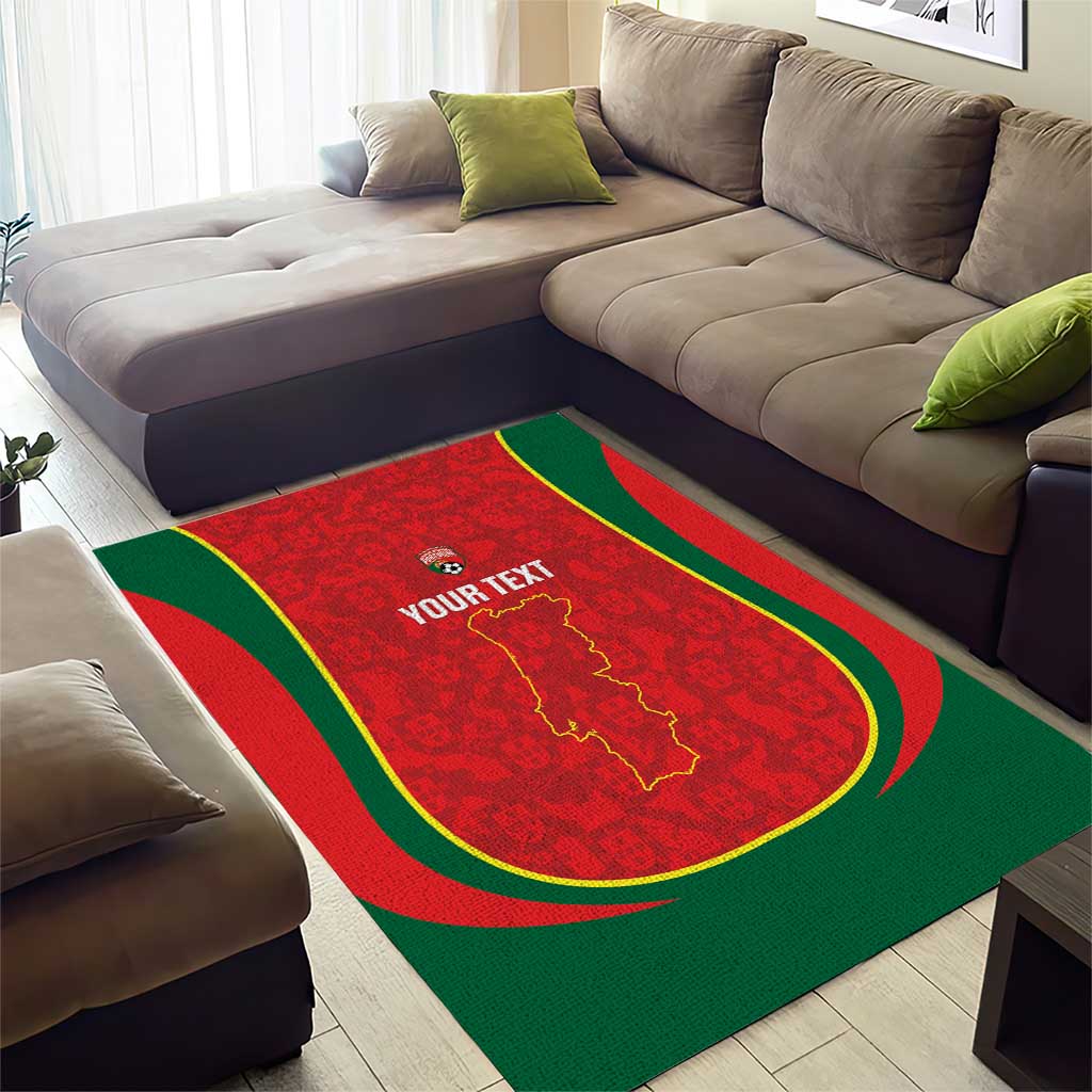 Custom Portugal Football Area Rug 2026 Come On Selecao das Quinas - Red - Wonder Print Shop