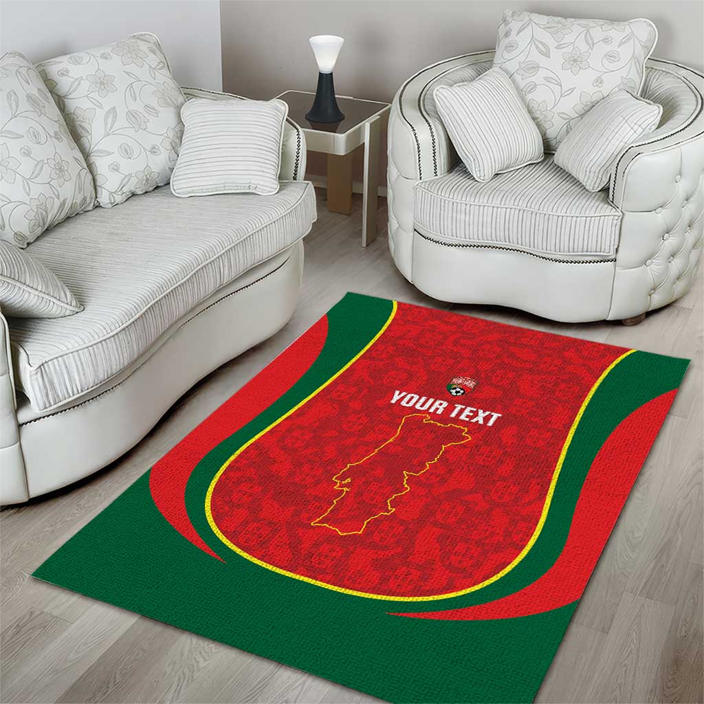 Custom Portugal Football Area Rug 2026 Come On Selecao das Quinas - Red - Wonder Print Shop