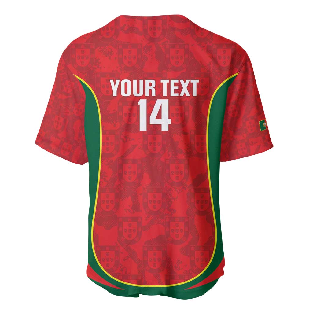 Custom Portugal Football Baseball Jersey 2026 Come On Selecao das Quinas - Red - Wonder Print Shop
