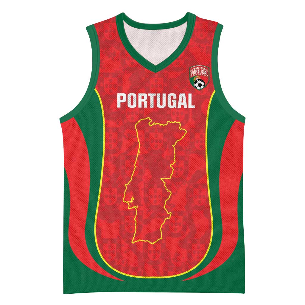 Custom Portugal Football Basketball Jersey 2026 Come On Selecao das Quinas - Red - Wonder Print Shop