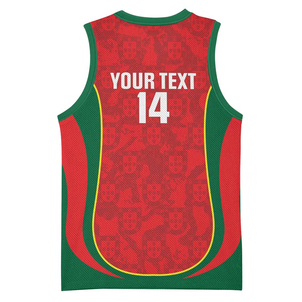 Custom Portugal Football Basketball Jersey 2026 Come On Selecao das Quinas - Red - Wonder Print Shop