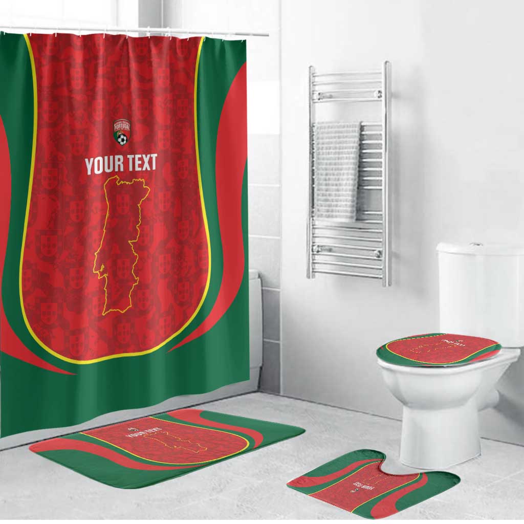 Custom Portugal Football Bathroom Set 2026 Come On Selecao das Quinas - Red - Wonder Print Shop