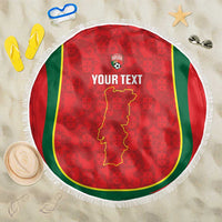 Custom Portugal Football Beach Blanket 2026 Come On Selecao das Quinas - Red - Wonder Print Shop