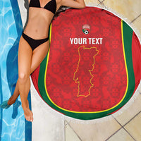 Custom Portugal Football Beach Blanket 2026 Come On Selecao das Quinas - Red - Wonder Print Shop