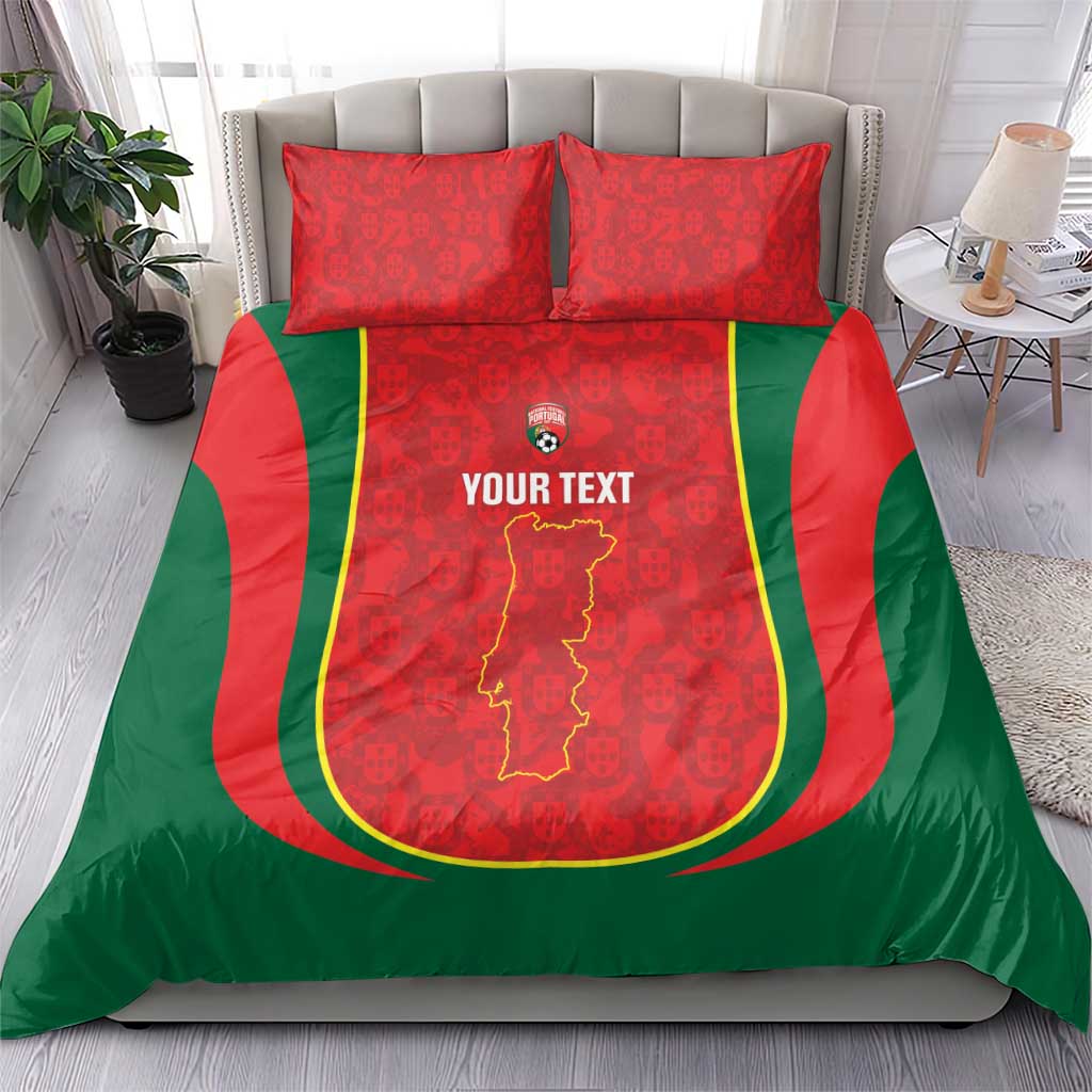 Custom Portugal Football Bedding Set 2026 Come On Selecao das Quinas - Red - Wonder Print Shop