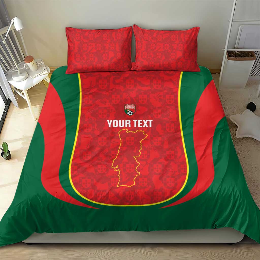 Custom Portugal Football Bedding Set 2026 Come On Selecao das Quinas - Red - Wonder Print Shop