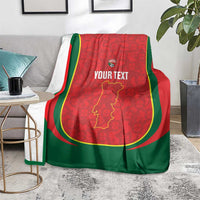 Custom Portugal Football Blanket 2026 Come On Selecao das Quinas - Red - Wonder Print Shop