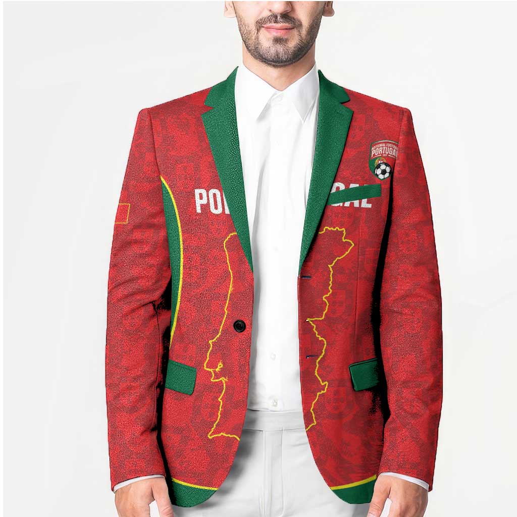 Custom Portugal Football Blazer 2026 Come On Selecao das Quinas - Red - Wonder Print Shop
