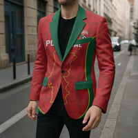 Custom Portugal Football Blazer 2026 Come On Selecao das Quinas - Red - Wonder Print Shop