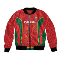 Custom Portugal Football Bomber Jacket 2026 Come On Selecao das Quinas - Red - Wonder Print Shop