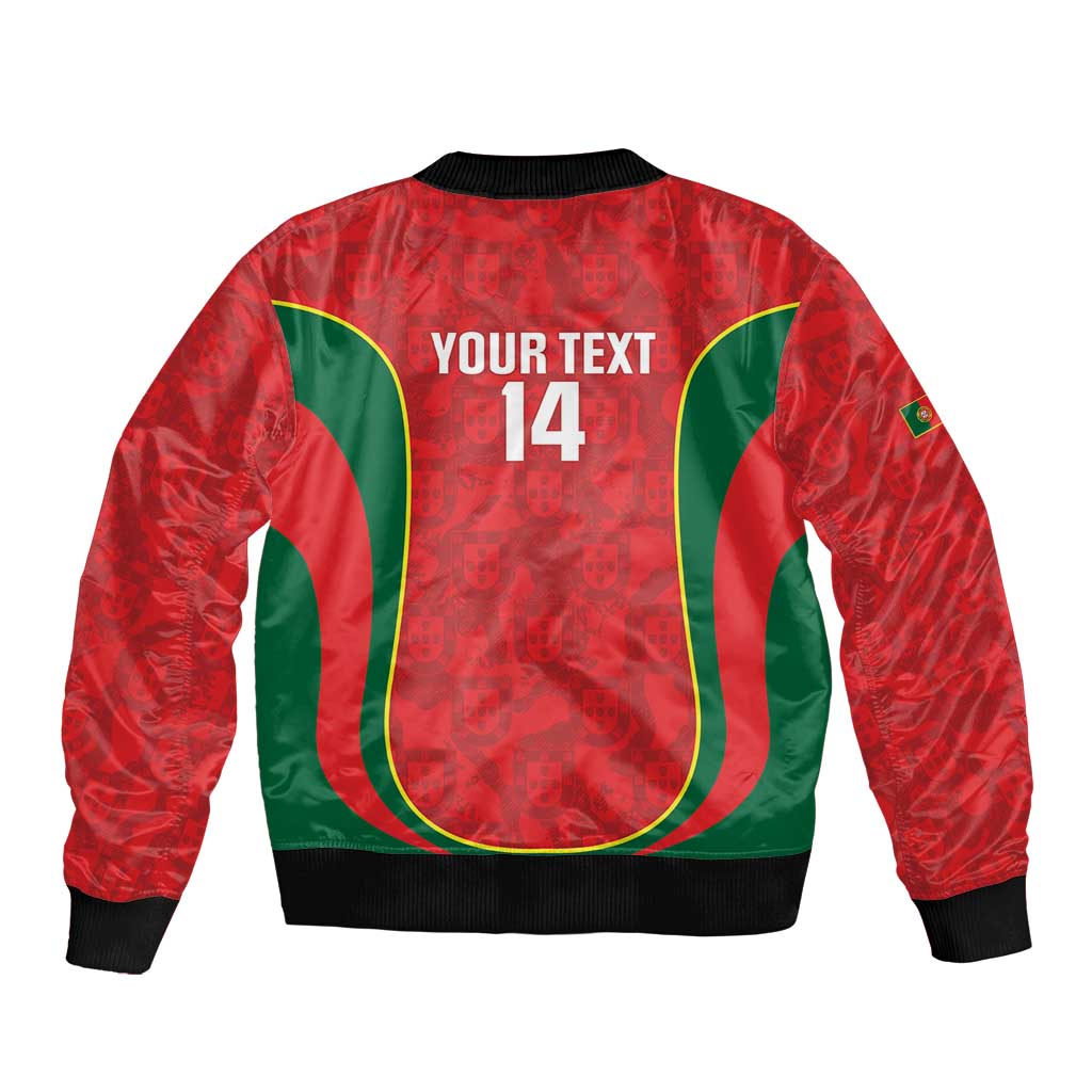 Custom Portugal Football Bomber Jacket 2026 Come On Selecao das Quinas - Red - Wonder Print Shop