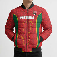 Custom Portugal Football Bomber Puffer Jacket 2026 Come On Selecao das Quinas - Red - Wonder Print Shop