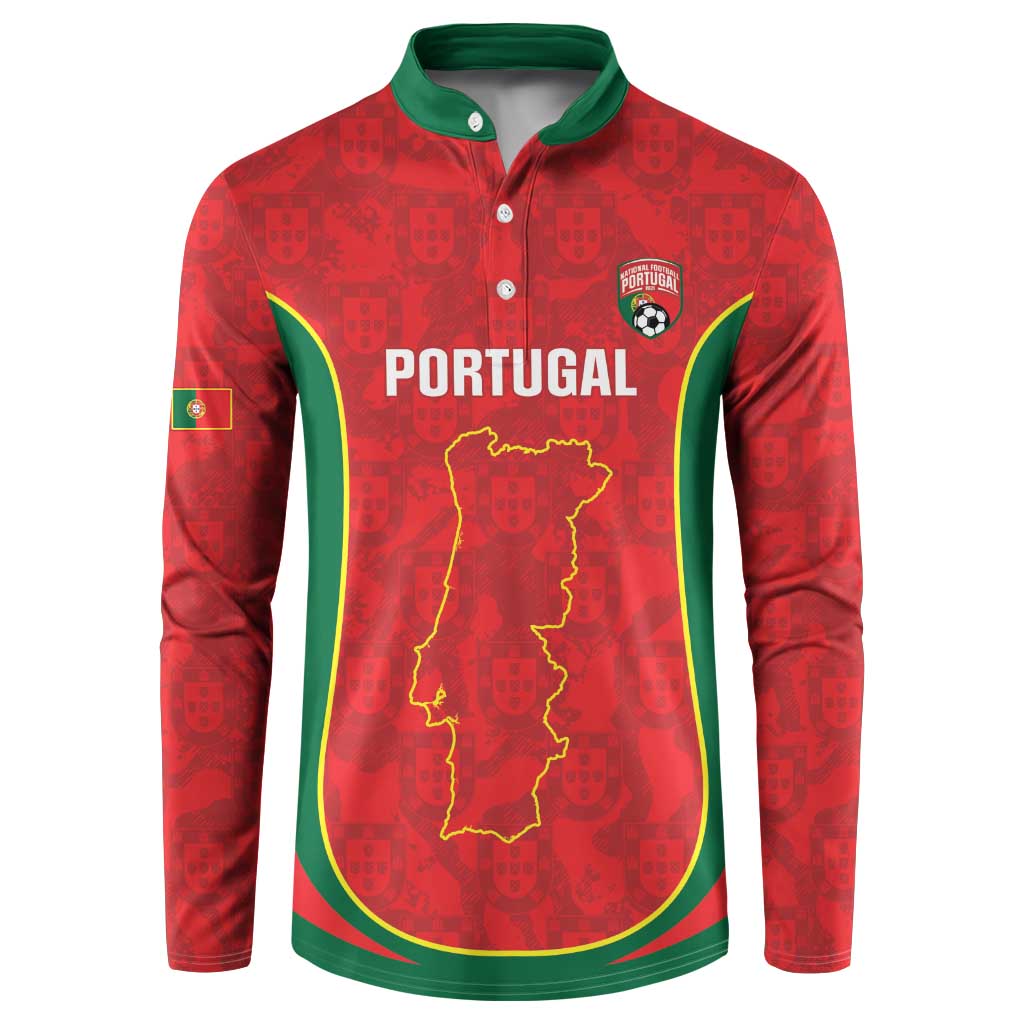 Custom Portugal Football Button Sweatshirt 2026 Come On Selecao das Quinas - Red - Wonder Print Shop