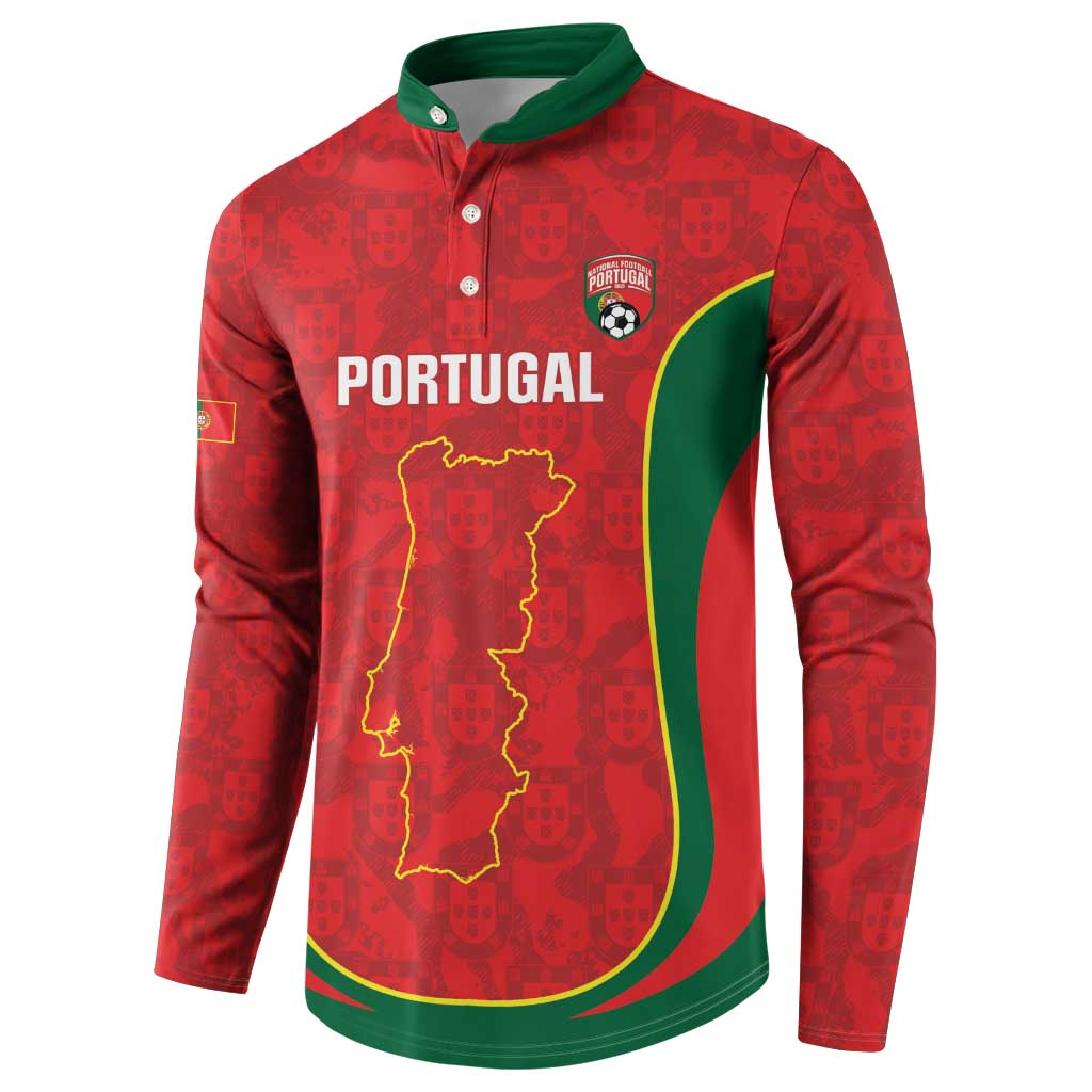 Custom Portugal Football Button Sweatshirt 2026 Come On Selecao das Quinas - Red - Wonder Print Shop