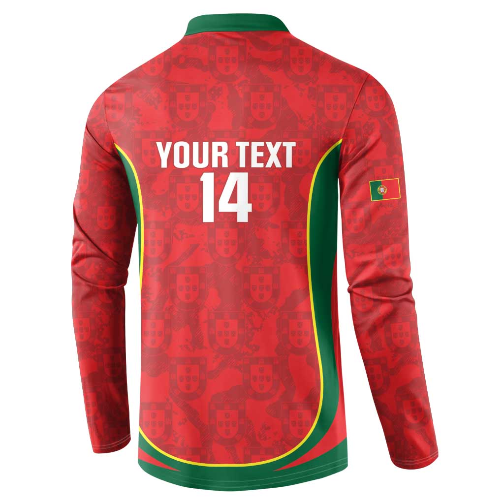 Custom Portugal Football Button Sweatshirt 2026 Come On Selecao das Quinas - Red - Wonder Print Shop