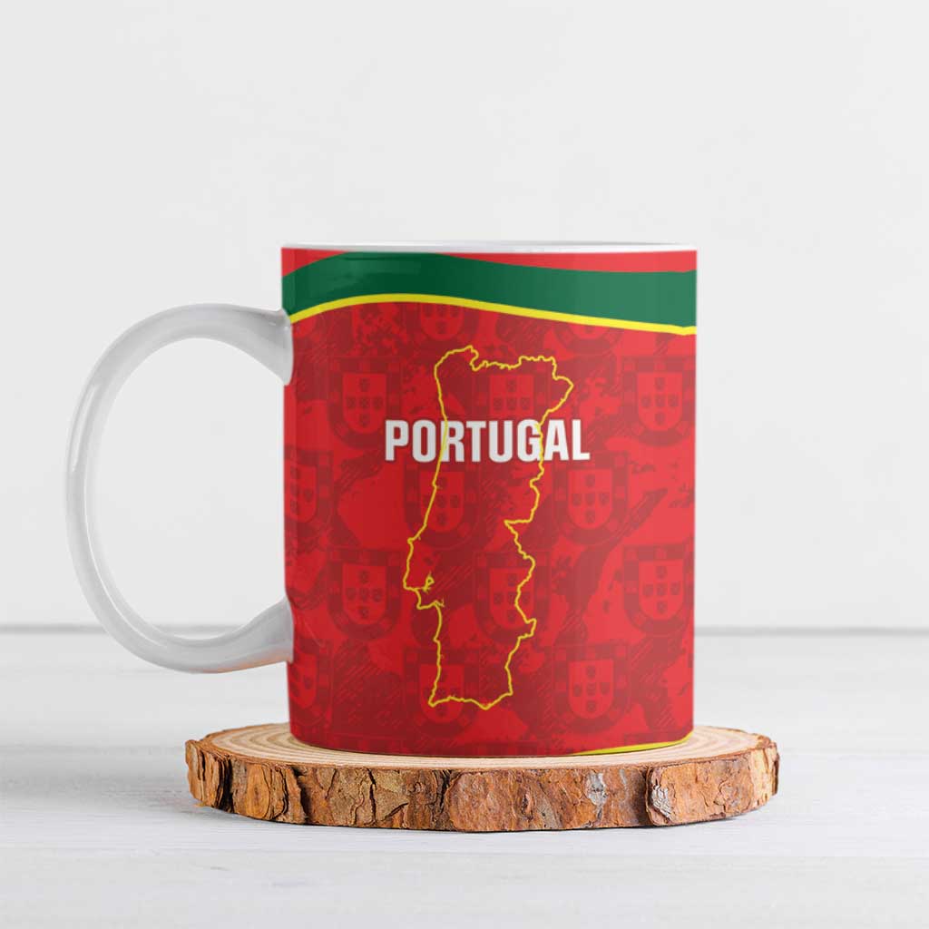 Custom Portugal Football Ceramic Mug 2026 Come On Selecao das Quinas - Red - Wonder Print Shop