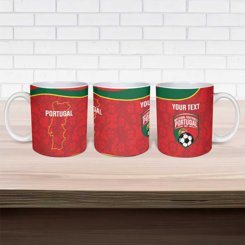 Custom Portugal Football Ceramic Mug 2026 Come On Selecao das Quinas - Red - Wonder Print Shop