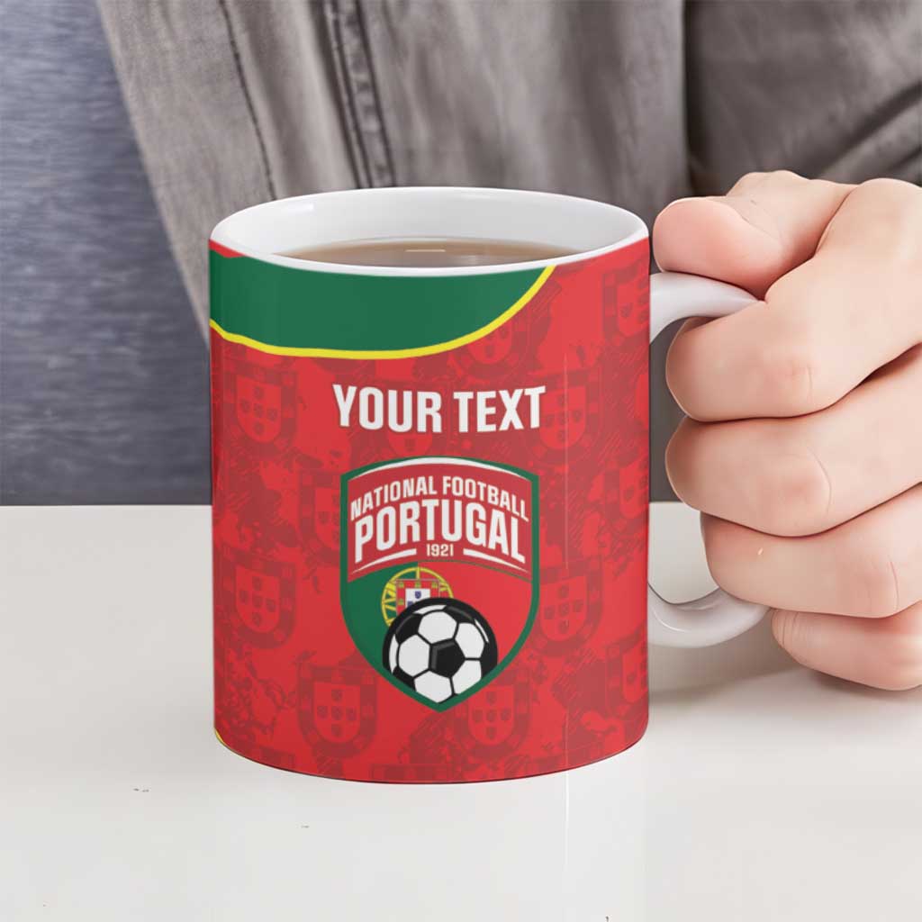 Custom Portugal Football Ceramic Mug 2026 Come On Selecao das Quinas - Red - Wonder Print Shop