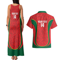 Custom Portugal Football Couples Matching Tank Maxi Dress and Hawaiian Shirt 2026 Come On Selecao das Quinas - Red - Wonder Print Shop