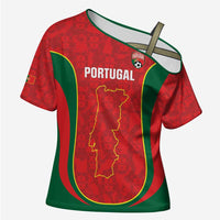 Custom Portugal Football Cross Shoulder Shirt 2026 Come On Selecao das Quinas - Red - Wonder Print Shop