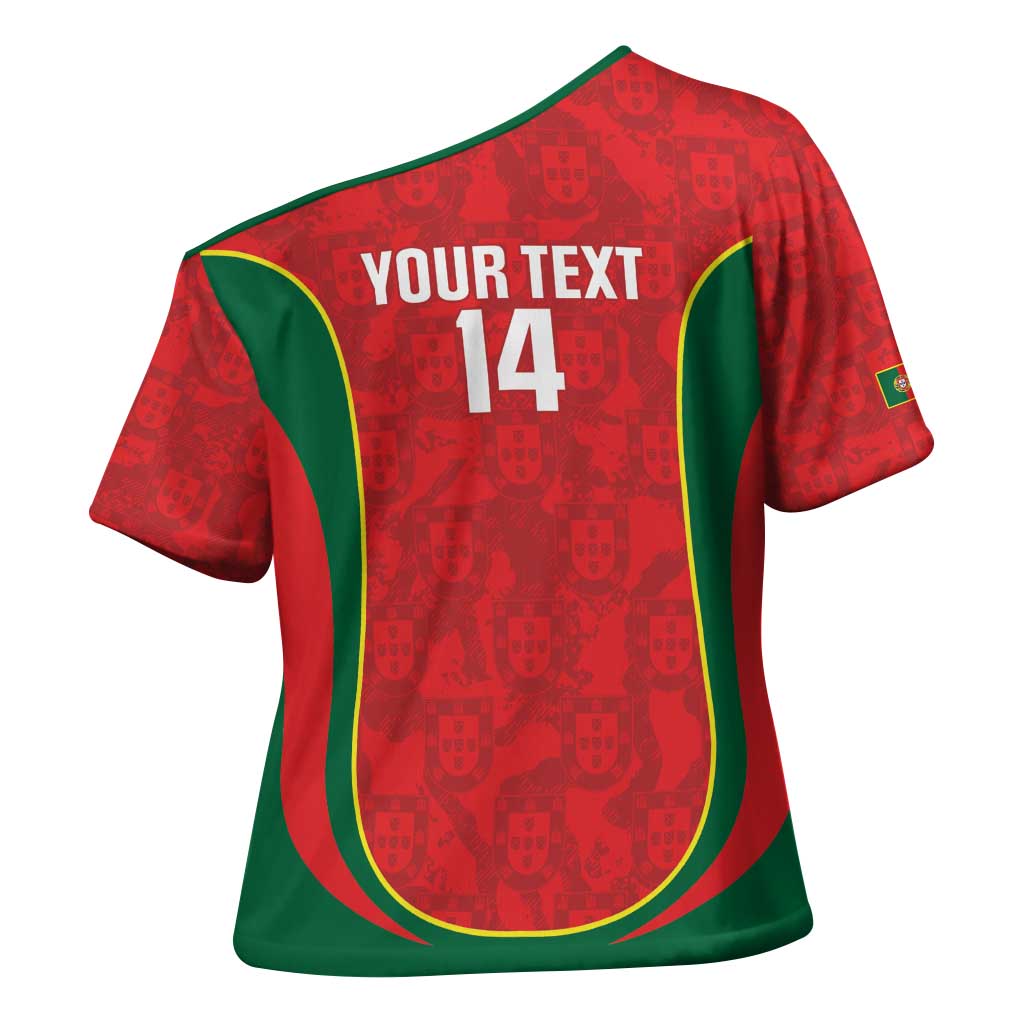 Custom Portugal Football Cross Shoulder Shirt 2026 Come On Selecao das Quinas - Red - Wonder Print Shop