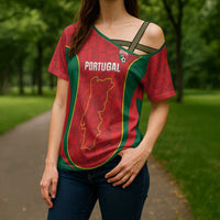 Custom Portugal Football Cross Shoulder Shirt 2026 Come On Selecao das Quinas - Red - Wonder Print Shop
