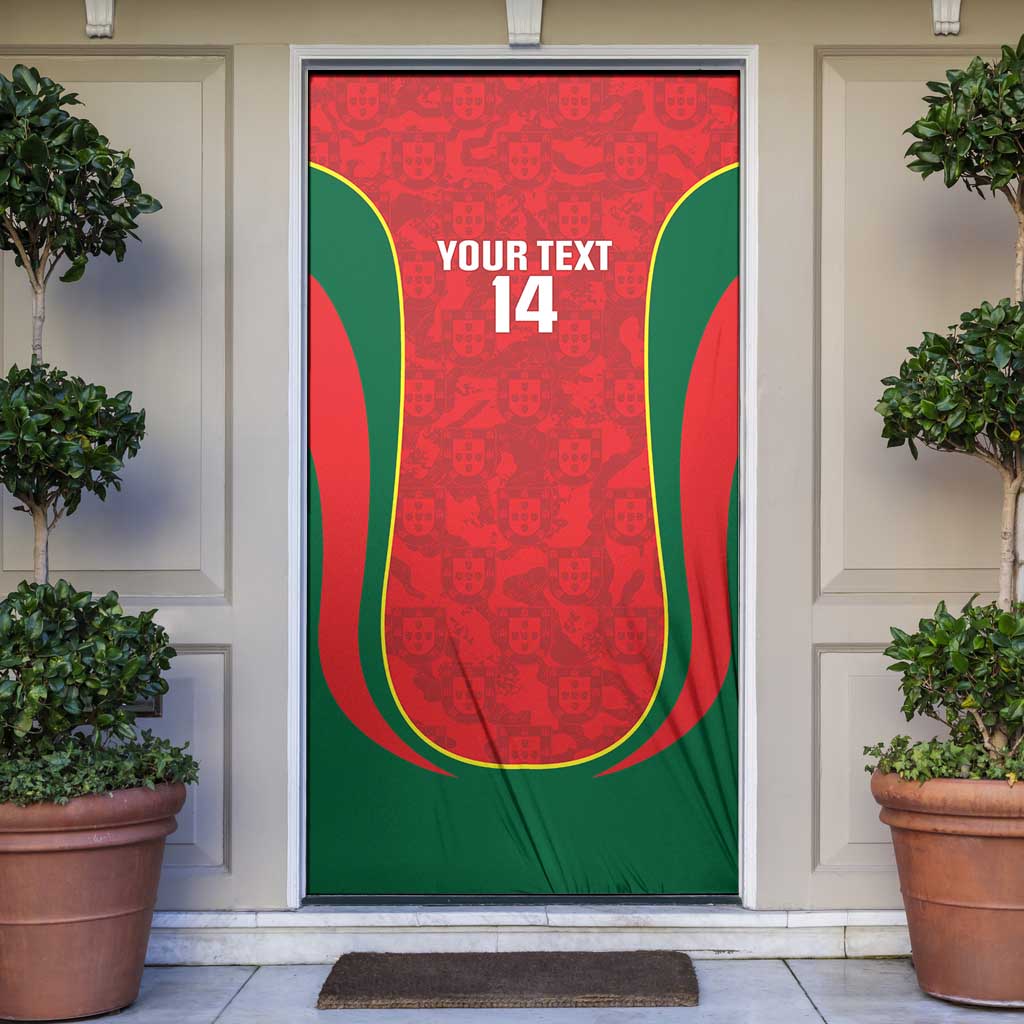 Custom Portugal Football Door Cover 2026 Come On Selecao das Quinas - Red - Wonder Print Shop
