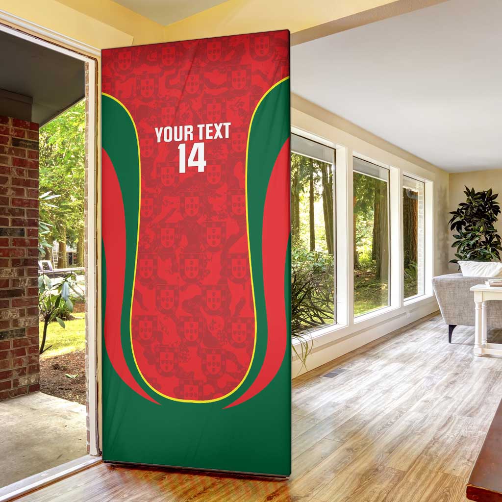 Custom Portugal Football Door Cover 2026 Come On Selecao das Quinas - Red - Wonder Print Shop