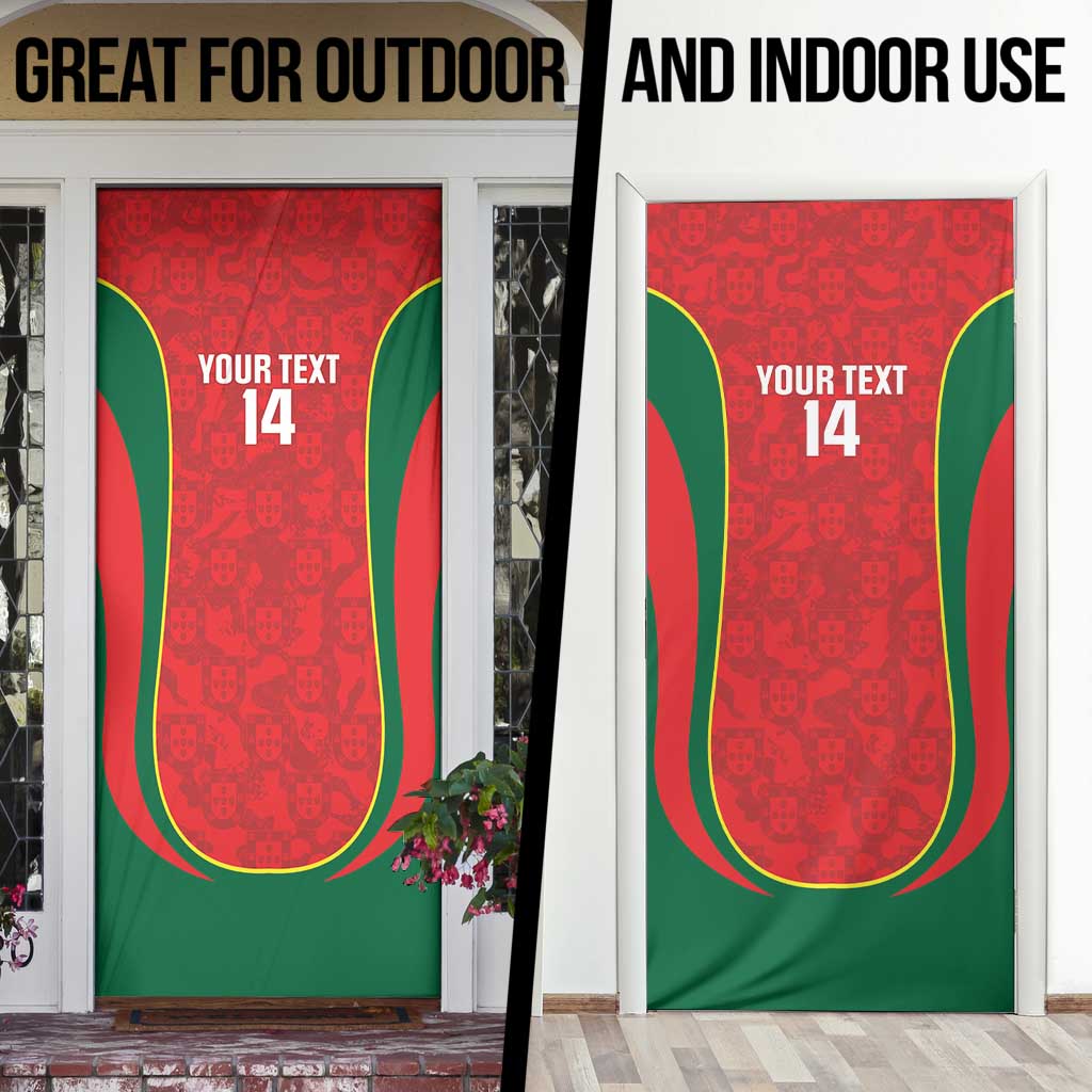 Custom Portugal Football Door Cover 2026 Come On Selecao das Quinas - Red - Wonder Print Shop