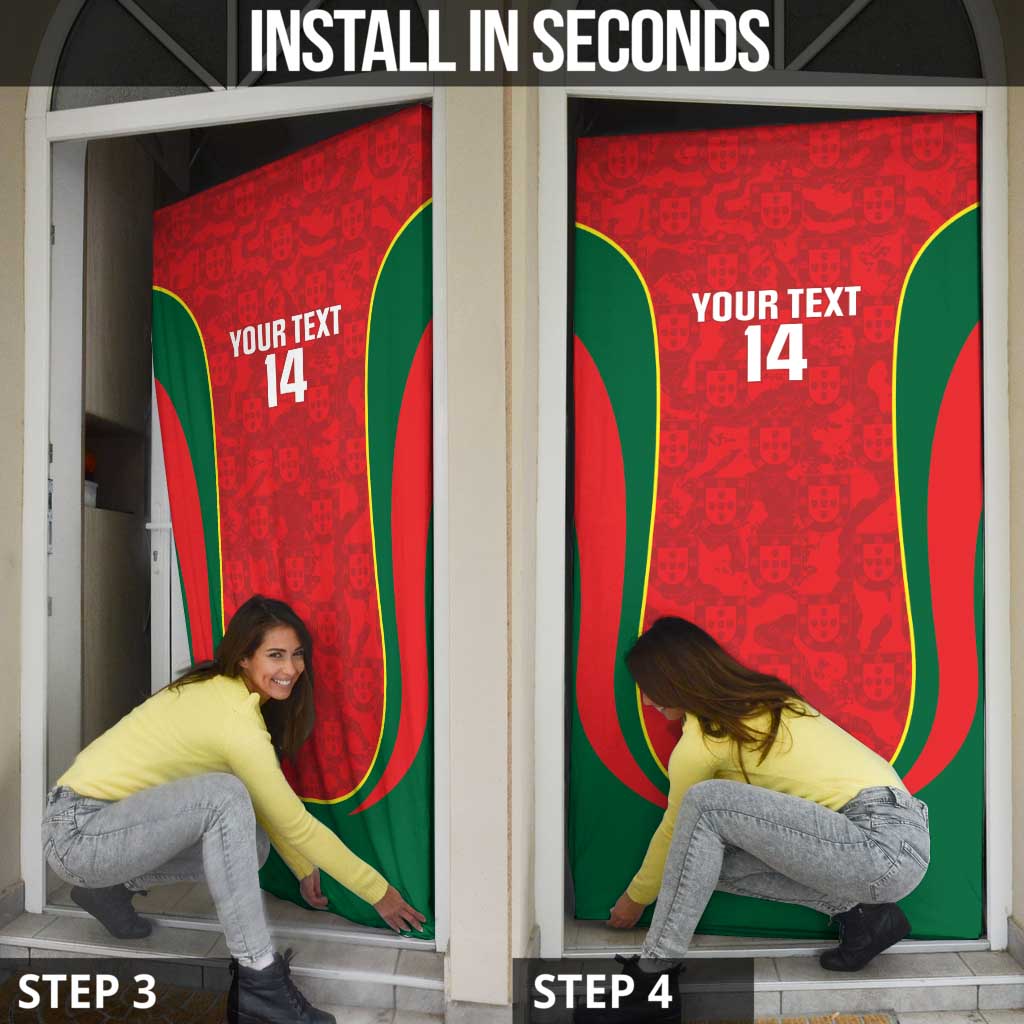 Custom Portugal Football Door Cover 2026 Come On Selecao das Quinas - Red - Wonder Print Shop