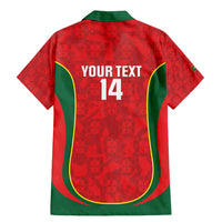 Custom Portugal Football Family Matching Mermaid Dress and Hawaiian Shirt 2026 Come On Selecao das Quinas - Red - Wonder Print Shop