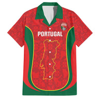 Custom Portugal Football Family Matching Off The Shoulder Long Sleeve Dress and Hawaiian Shirt 2026 Come On Selecao das Quinas - Red - Wonder Print Shop