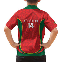 Custom Portugal Football Family Matching Short Sleeve Bodycon Dress and Hawaiian Shirt 2026 Come On Selecao das Quinas - Red - Wonder Print Shop