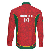 Custom Portugal Football Family Matching Short Sleeve Bodycon Dress and Hawaiian Shirt 2026 Come On Selecao das Quinas - Red - Wonder Print Shop