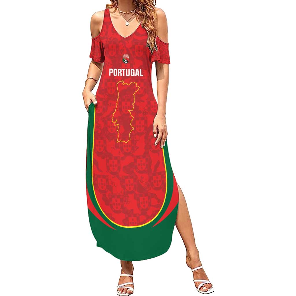 Custom Portugal Football Family Matching Summer Maxi Dress and Hawaiian Shirt 2026 Come On Selecao das Quinas - Red - Wonder Print Shop