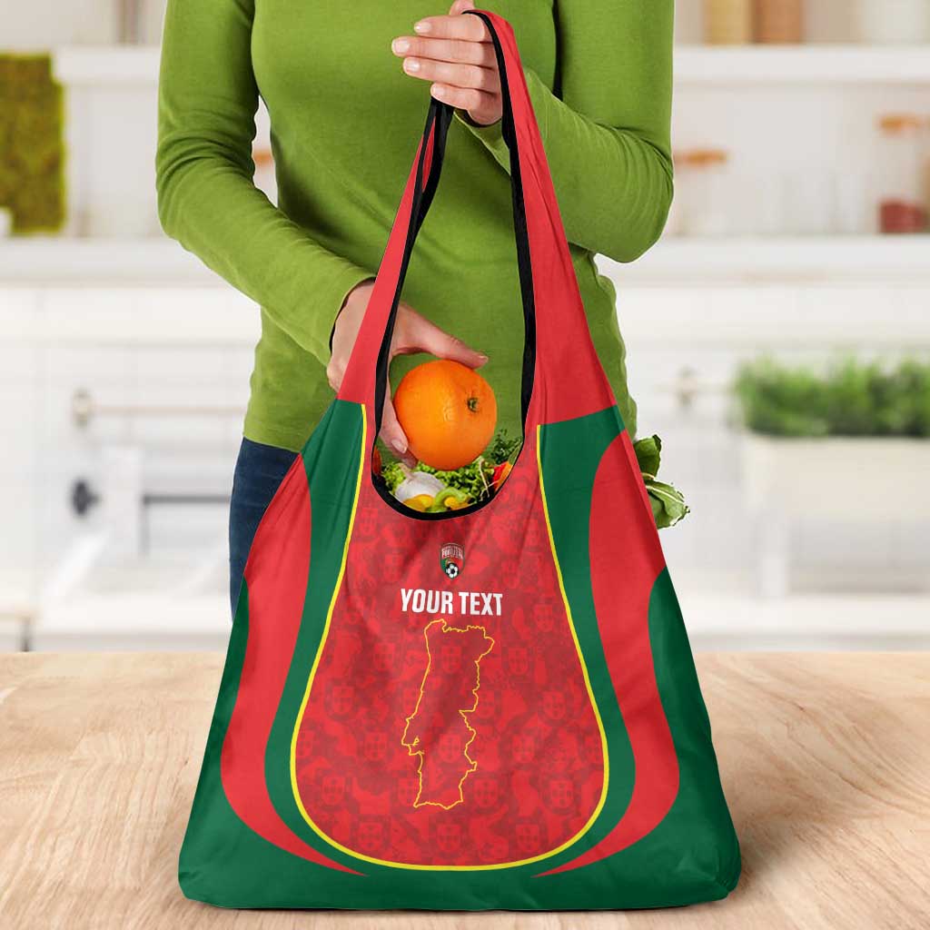 Custom Portugal Football Grocery Bag 2026 Come On Selecao das Quinas - Red - Wonder Print Shop
