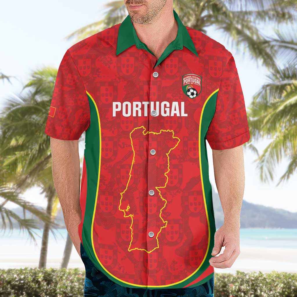 Custom Portugal Football Hawaiian Shirt 2026 Come On Selecao das Quinas - Red - Wonder Print Shop