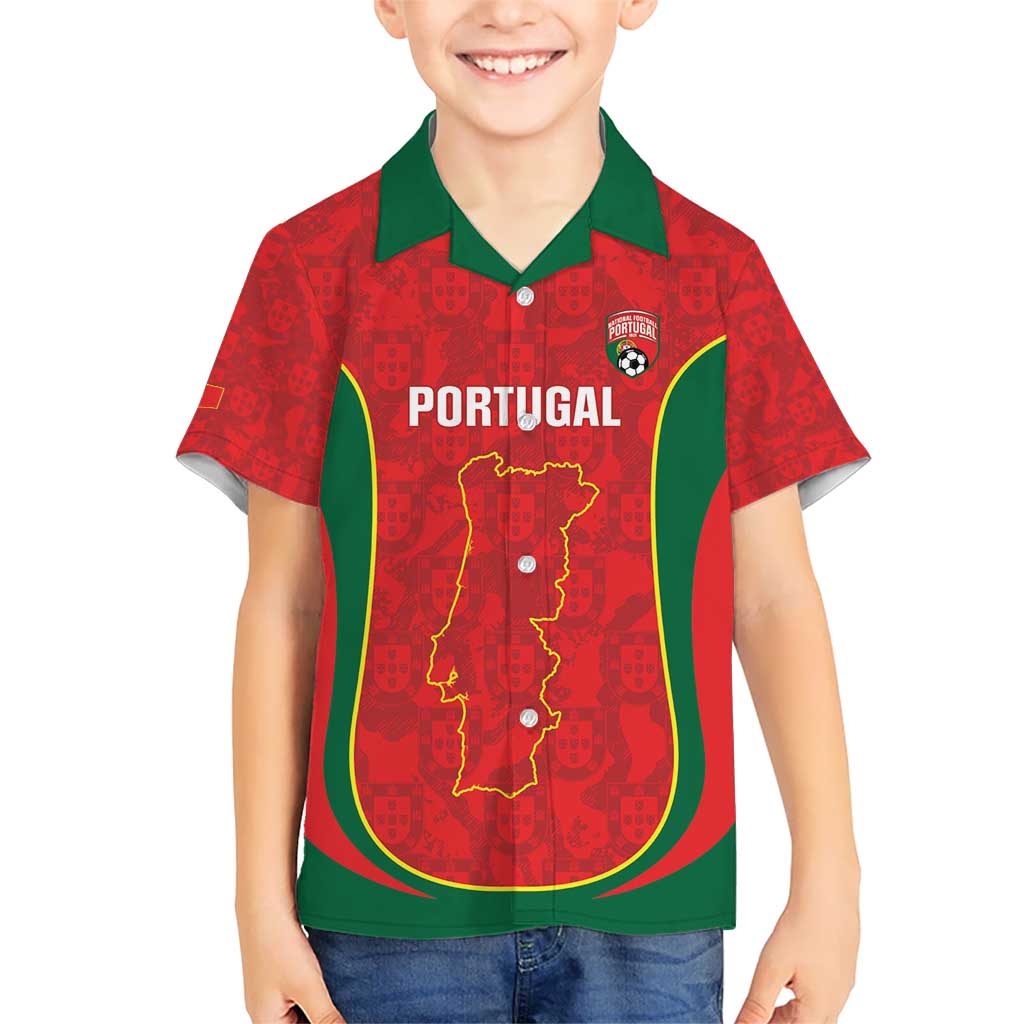 Custom Portugal Football Hawaiian Shirt 2026 Come On Selecao das Quinas - Red - Wonder Print Shop